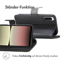 imoshion Luxuriöse Klapphülle Sony Xperia 10 V - Schwarz