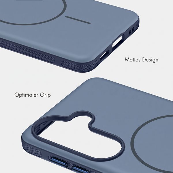 imoshion Color Backcover mit Thin MagSafe Ring Samsung Galaxy S25 / S24 - Dunkelblau