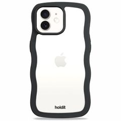 Holdit Wavy Case für das iPhone 12/12 Pro - Black / Transparent