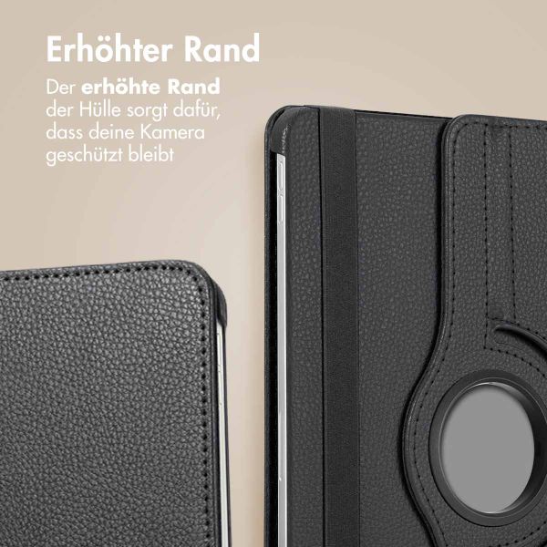 imoshion 360° drehbare Klapphülle Samsung Galaxy Tab S9 11.0 Zoll / Tab S10 FE / S9 FE 10.9 Zoll - Schwarz