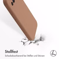 Accezz Liquid Silikoncase Google Pixel 9A - Hellbraun