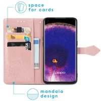 imoshion Mandala Klapphülle Oppo Find X5 Pro 5G - Rose Gold