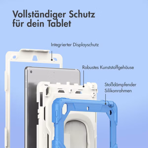 imoshion Rugged Kindersicher Schutzhülle Apple iPad 9 (2021) 10.2 Zoll / iPad 8 (2020) 10.2 Zoll / iPad 7 (2019) 10.2 Zoll - Blau