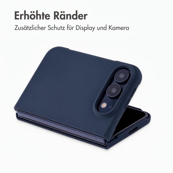 Accezz Liquid Silikoncase mit MagSafe Apple iPhone Duo - Dunkelblau