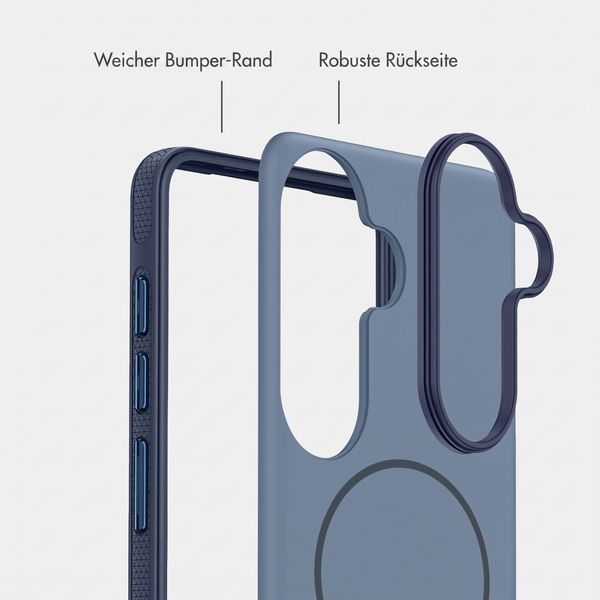 imoshion Color Backcover mit Thin MagSafe Ring Samsung Galaxy S25 / S24 - Dunkelblau