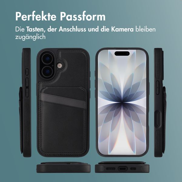 imoshion Backcover mit Kartenfach und Ständer Apple iPhone 17 - Schwarz