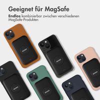 Accezz MagSafe Powerbank für das iPhone 15 Plus - 5000 mAh - Kabellose Powerbank mit Ringhalterung - Schwarz