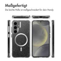 imoshion Klare Glitter Backcover mit MagSafe Samsung Galaxy S24 - Silber