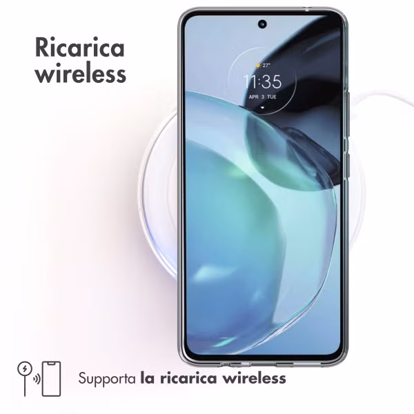 Accezz Clear TPU Backcover Motorola Moto G72 - Transparent