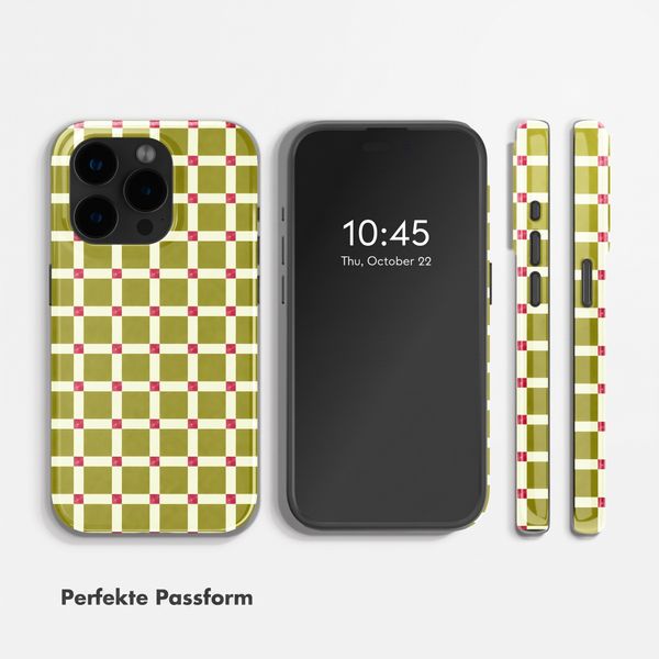Selencia Vivid Rückabdeckung mit MagSafe Apple iPhone 15 Pro - Check This Olive