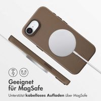 Accezz MagSafe Leather Backcover Apple iPhone 16e - Kaffeebraun