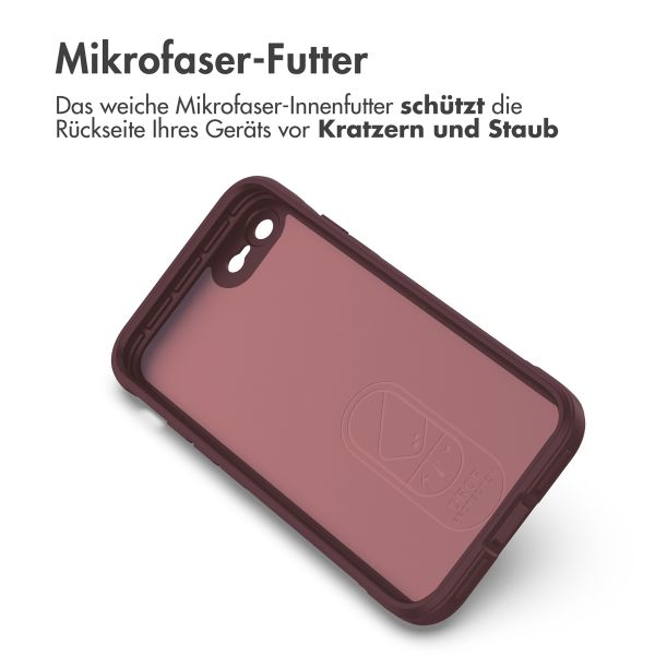 imoshion EasyGrip Back Cover für das iPhone SE (2022 / 2020) / 8 / 7 - Aubergine