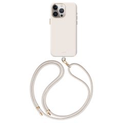 Coehl Crème MagSafe Back Cover mit Band für das iPhone 15 Pro - Ivory