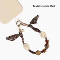 Selencia Satin Stone-Handykette - Brown