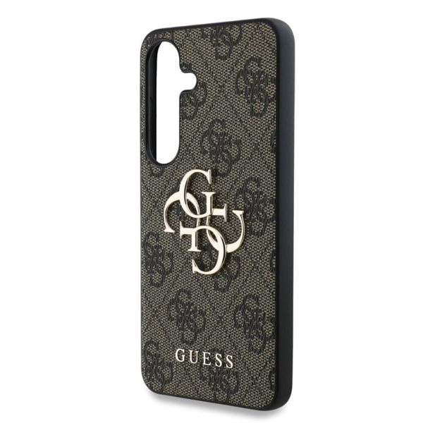 Guess 4G Metal Logo Back Cover für das Samsung Galaxy S25 - Brown