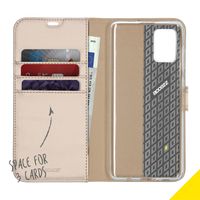 Accezz Wallet TPU Klapphülle Gold für das Samsung Galaxy A71