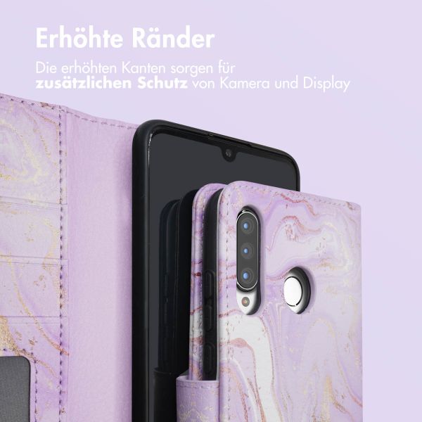 imoshion Design Klapphülle Huawei P30 Lite - Purple Marble