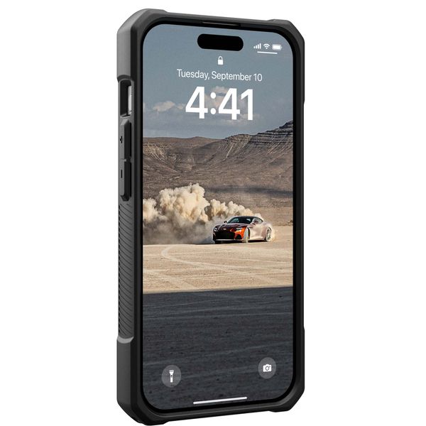 UAG Monarch Backcover für das iPhone 15 Pro - Kevlar Black