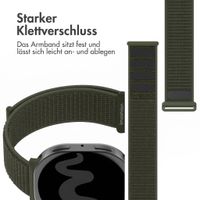 imoshion Nylonarmband für Samsung Galaxy Watch 8 (40/44mm) / Classic (46mm) - Army Green