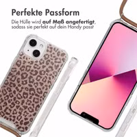 imoshion Design Hülle mit Band Apple iPhone 13 - Leopard Mood