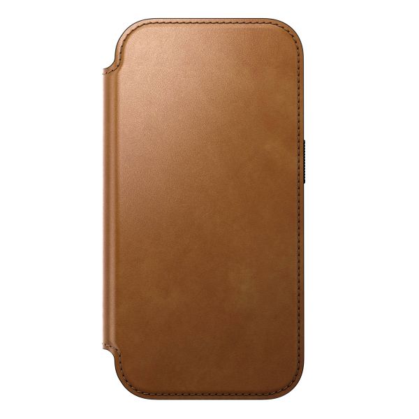 Nomad Modern Leather Folio Klapphülle Apple iPhone 17 Pro - English Tan