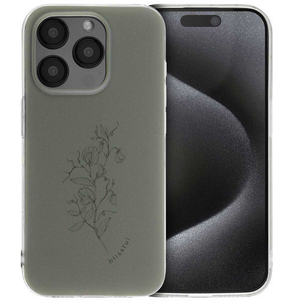 imoshion Design Hülle für das iPhone 15 Pro - Floral Green