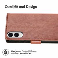 imoshion Luxuriöse Klapphülle Samsung Galaxy S25 Edge - Braun