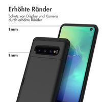 imoshion Backcover mit Kartenfach für das Samsung Galaxy S10 - Schwarz