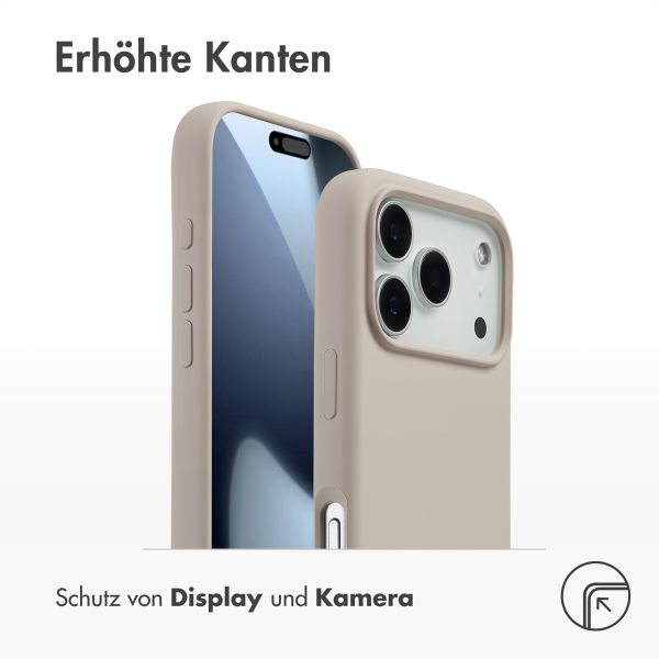 Accezz Liquid Silikoncase mit MagSafe Apple iPhone 17 Pro - Stone