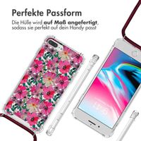 imoshion Design Hülle mit Band Apple iPhone 8 Plus / 7 Plus - Flower Water