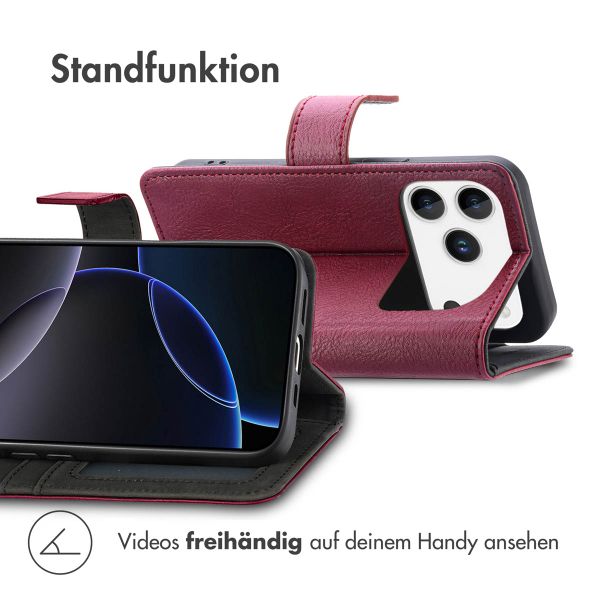 imoshion Luxuriöse Klapphülle Apple iPhone 17 Pro - Bordeaux