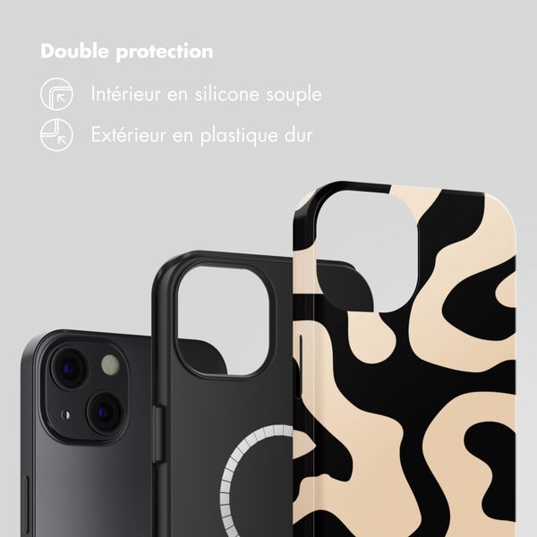 Selencia Vivid Rückabdeckung mit MagSafe Apple iPhone 13 - Art Wave Black