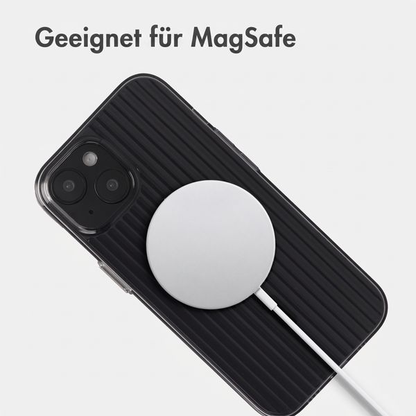 Accezz Lite Backcover mit MagSafe | Fluted | Apple iPhone 15 - Schwarz