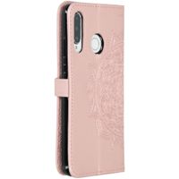 Mandala Klapphülle Rosa für das Huawei P30 Lite