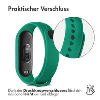 imoshion Silikonarmband für das Xiaomi Mi Band 7 - Dunkelgrün