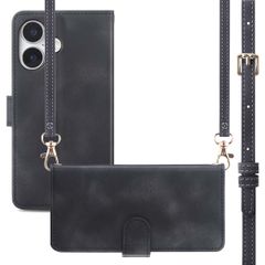 imoshion Klapphülle mit Kordel Apple iPhone 16 - Schwarz