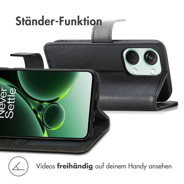 imoshion Luxuriöse Klapphülle OnePlus Nord 3 - Schwarz