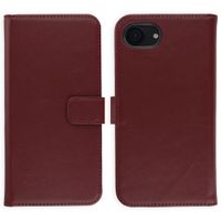 Selencia Echtleder Klapphülle Apple iPhone 17e / 16e - Burgundy