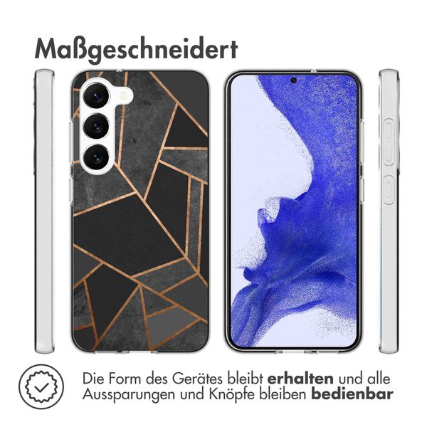 imoshion Design Hülle Samsung Galaxy S23 Plus - Black Graphic