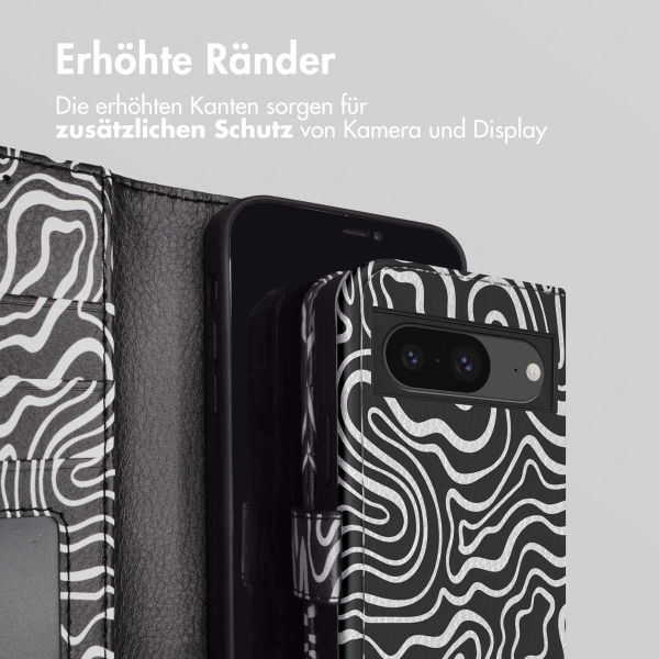 imoshion Design Klapphülle für das Google Pixel 8a - Black And White