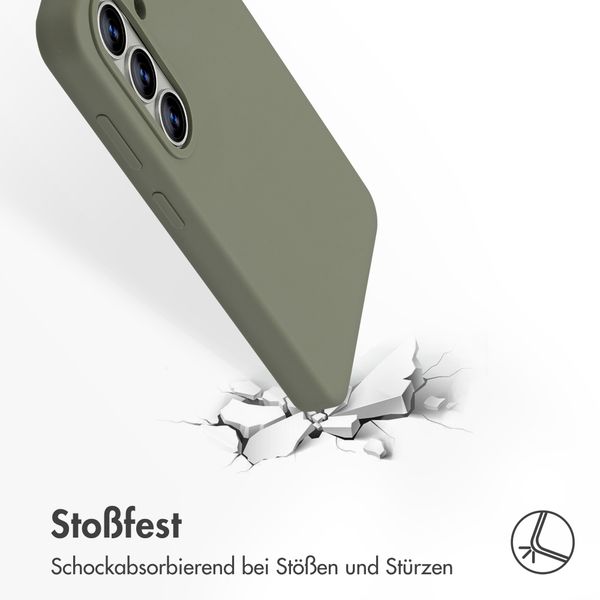 Accezz Liquid Silikoncase mit MagSafe Samsung Galaxy S26 - Cooper Green