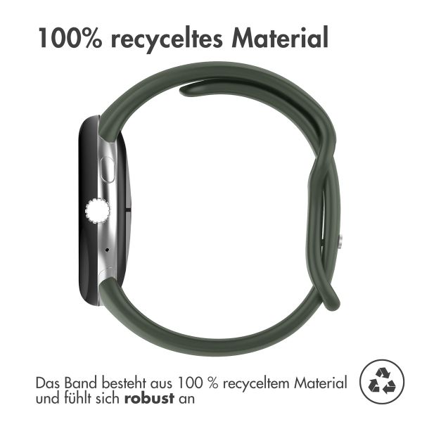 imoshion Silikon-Armband⁺ für  Google Pixel Watch / Watch 2 / Watch 3 / Watch 4 (41 mm) - Größe L - Dunkelgrün