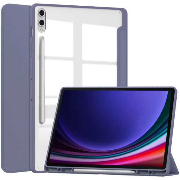 imoshion Trifold Hardcase Klapphülle für das Samsung Galaxy Tab S10 Plus / Tab S9 Plus / Tab S9 Plus FE 12.4 Zoll - Violett