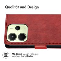 imoshion Luxuriöse Klapphülle Xiaomi Redmi Note 14 (4G) - Rot