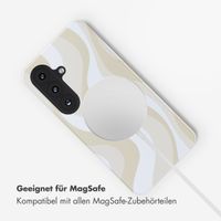 Selencia Vivid Rückabdeckung mit MagSafe Samsung Galaxy S26 - Desert Waves Beige