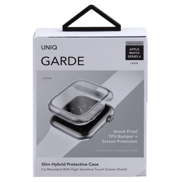 Uniq Garde Hybrid Apple Watch Hülle mit Displayschutz für die Apple Watch 4-6 / SE - 40 mm - Dove (Clear)