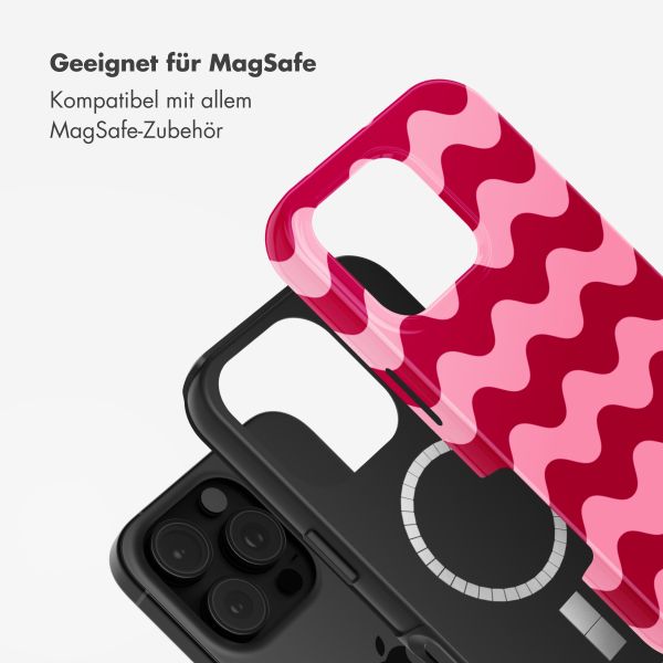 Selencia Vivid Tough Back Cover mit MagSafe für das iPhone 16 Pro - Wave Vibes Lipstick