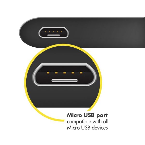 Accezz Micro-USB-zu-USB-Kabel – 1 Meter - Schwarz