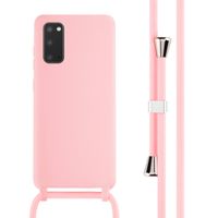 imoshion Silikonhülle mit Band für das Samsung Galaxy S20 - Rosa