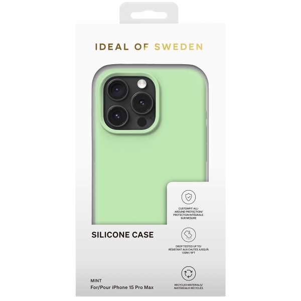 iDeal of Sweden Silikon Case für das iPhone 15 Pro Max - Mint